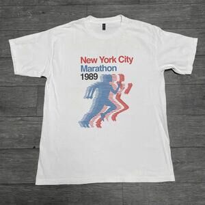 New York City Marathon White Gildan T-Shirt
